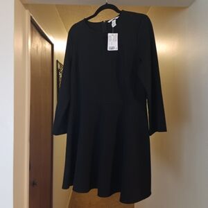 H&M Classic Black Long Sleeve Dress